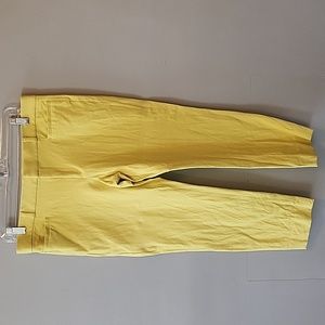 Banana Republic yellow work pants